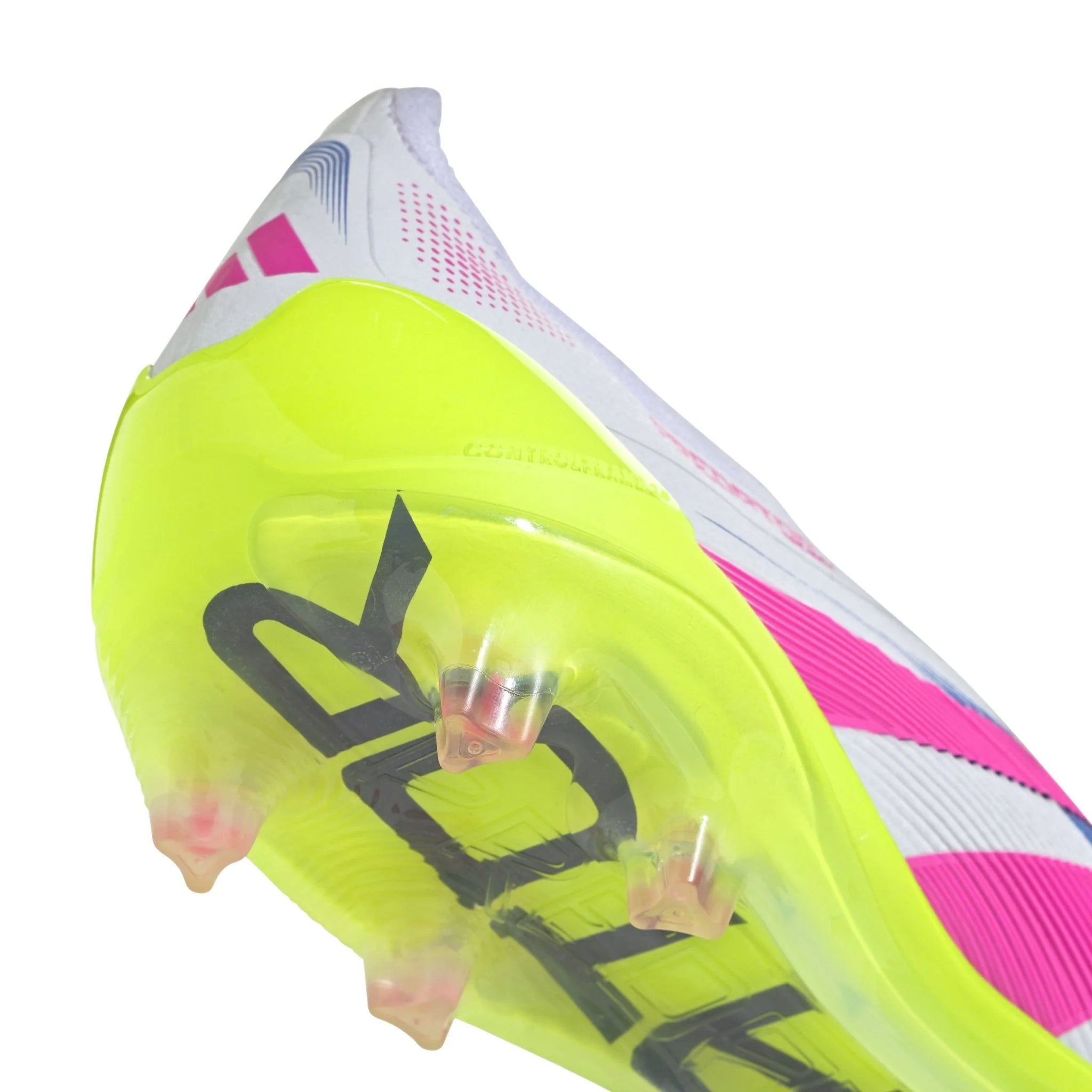 adidas Predator Elite Laceless FG Laceless Firm Ground Soccer Cleats White Lucid Pink Lucid Lemon