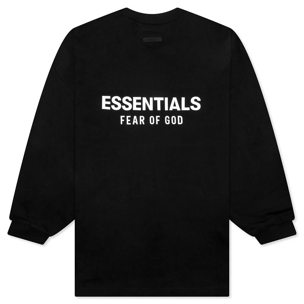 Jersey Long Sleeve T Shirt Black