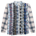 Ribbon Wide Flannel Shirt Assorted