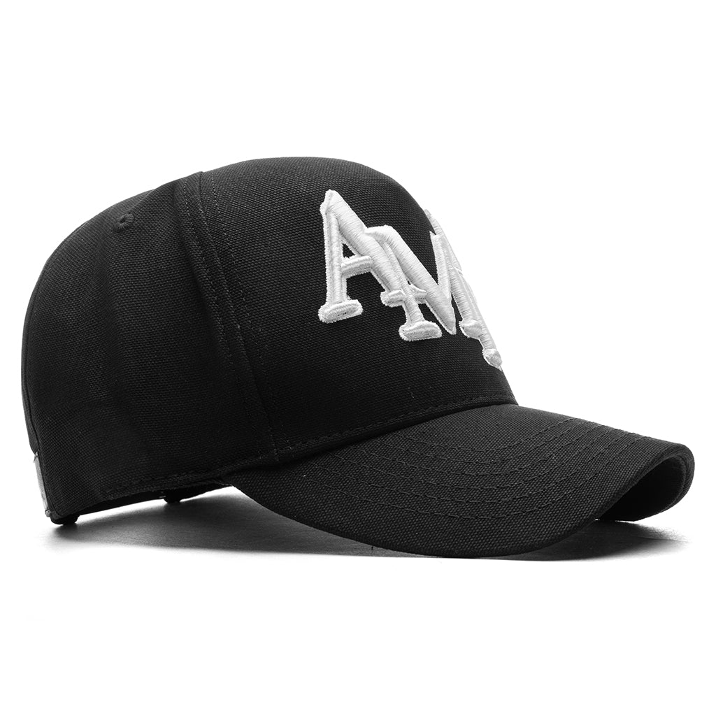 Staggered Amiri Canvas Hat Black