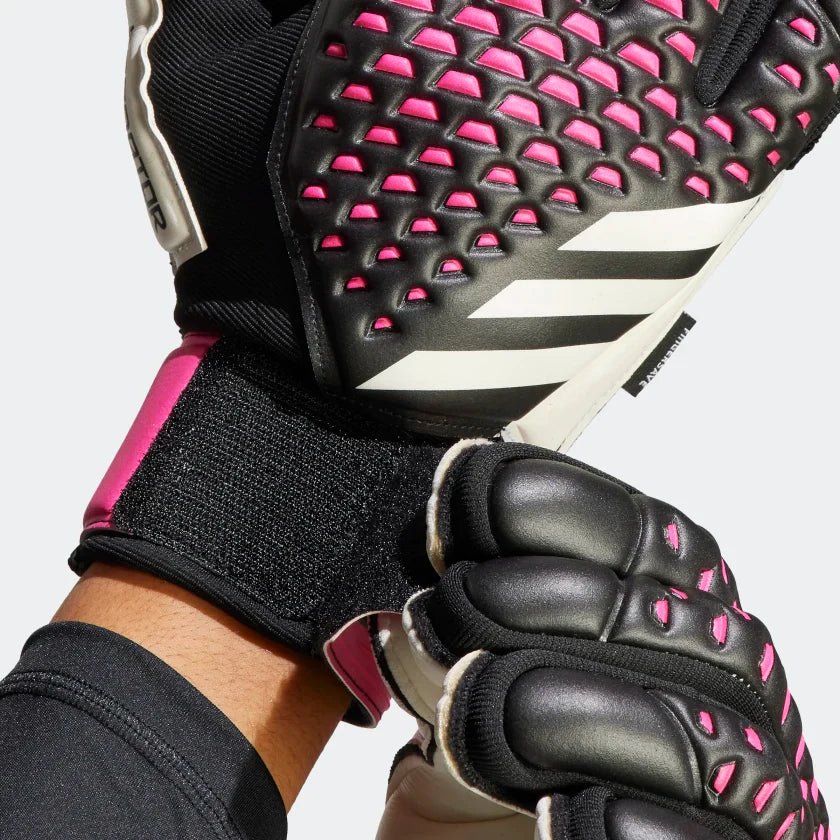 adidas Predator Match Fingersave Goalkeeper Gloves Black White
