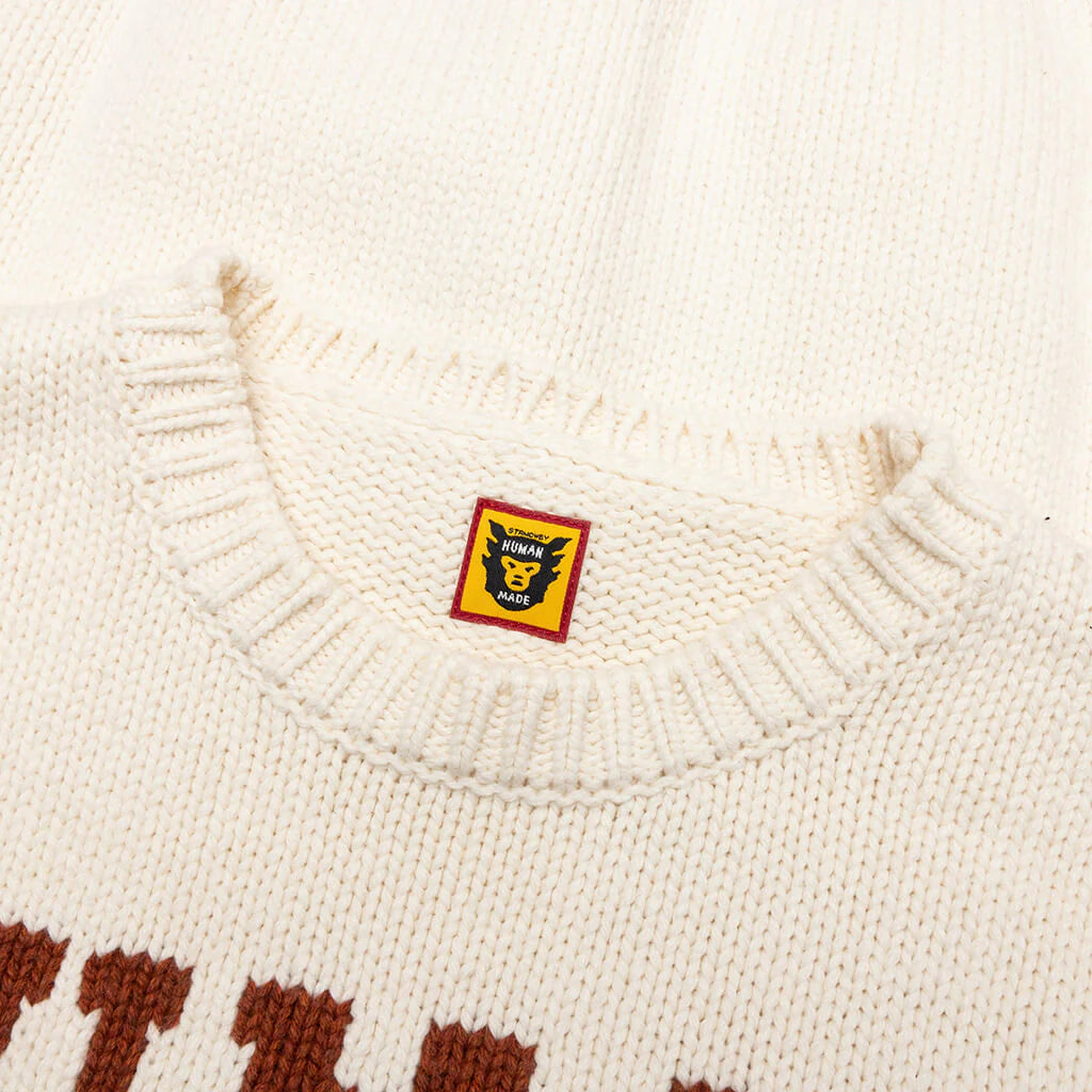Dachs Knit Sweater White