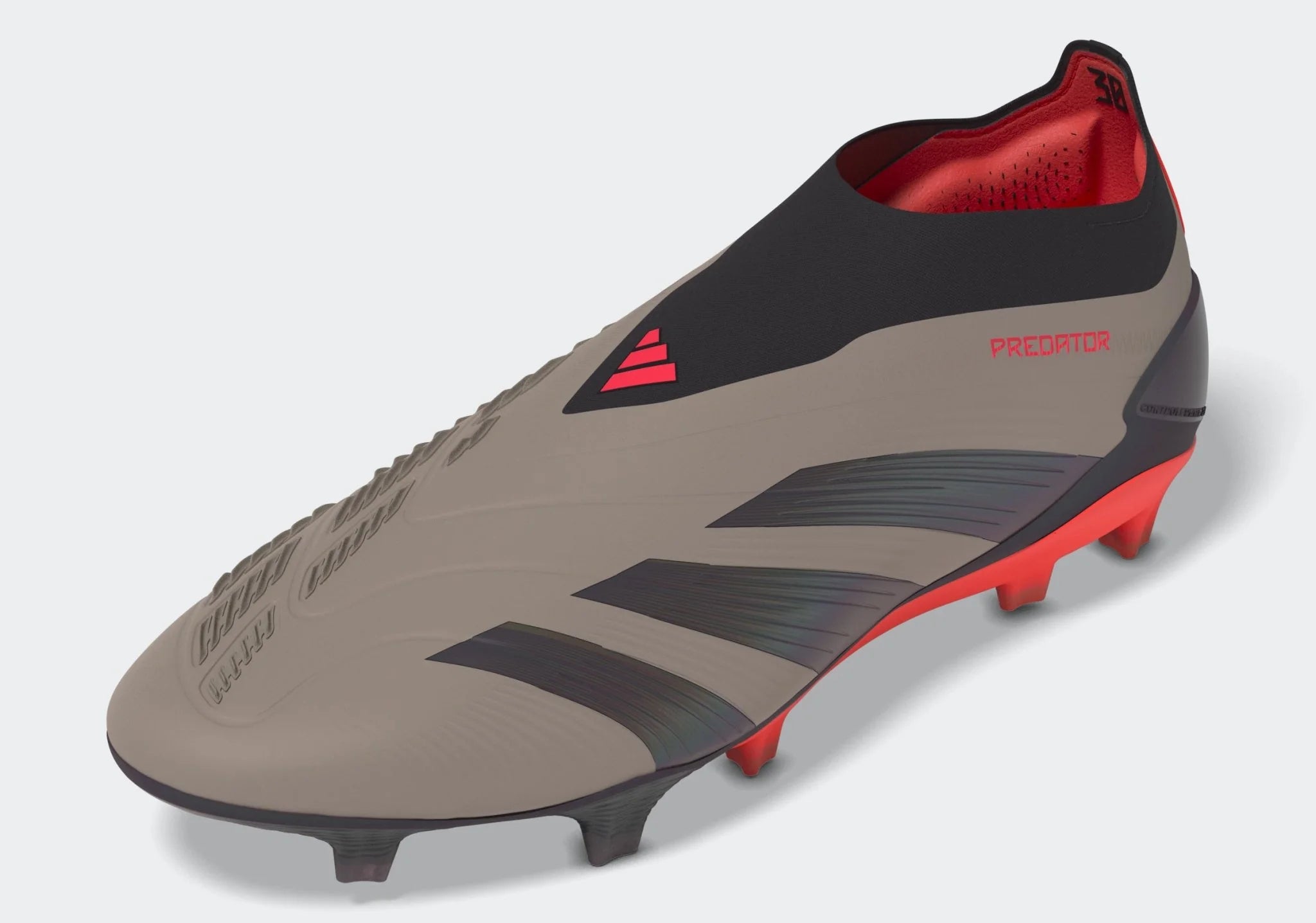 adidas Predator Elite Laceless FG Laceless Firm Ground Soccer Cleats Platin Metallic Black Carbon