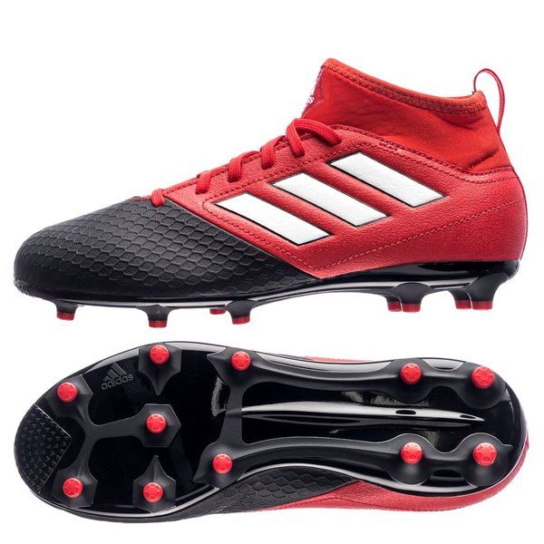adidas ACE 173 FG J Youth Firm Ground Soccer Cleats Red Black White