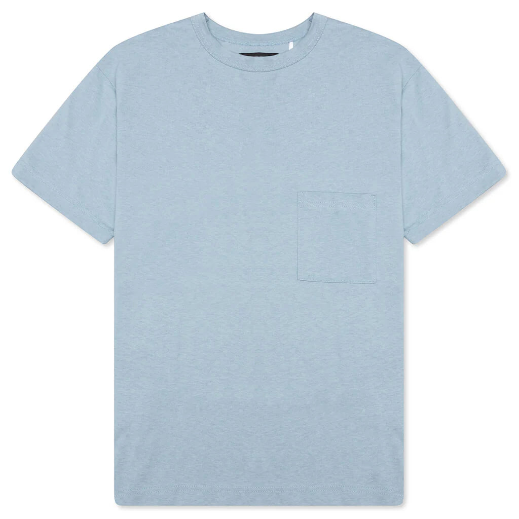 Jersey Braque Pocket Tee Sea Ice