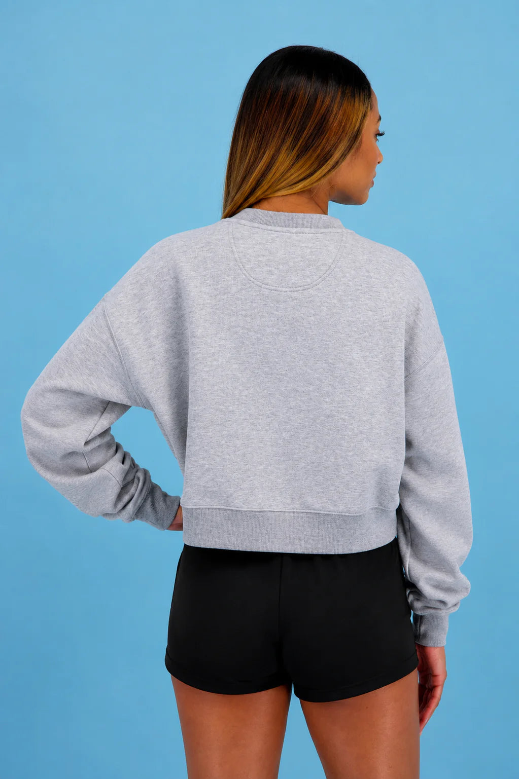NCA Heather Grey Plaid Pullover