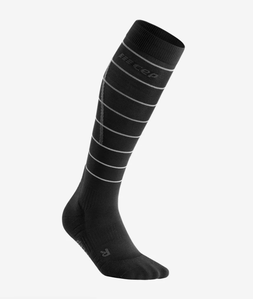 Mens CEP Pro Run Reflective Socks Tall