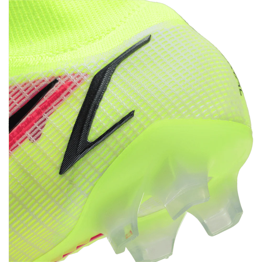 Nike Mercurial Superfly 8 Elite FG firm Ground Soccer Cleats Volt Bright Crimson