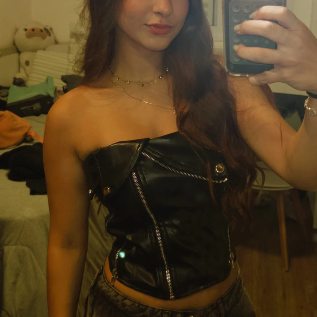 Corset Couro Lisa