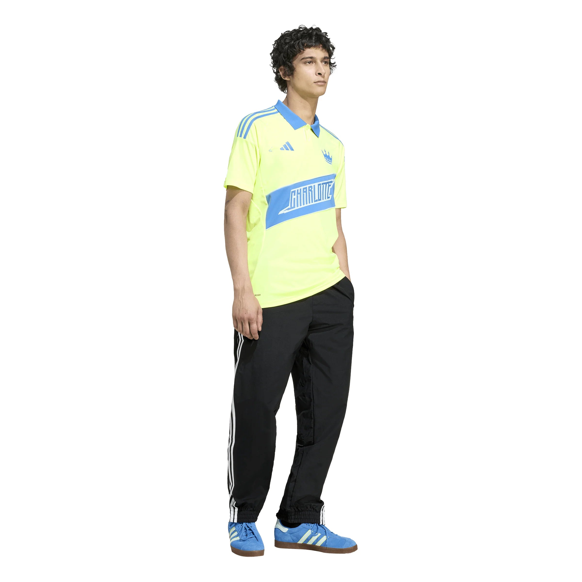 adidas Mens Charlotte FC Third Soccer Jersey 25 26 Yellow