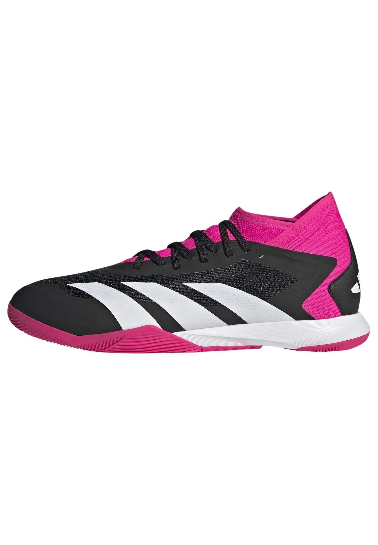 adidas Predator Accuracy3 IN Indoor Soccer Shoes Black White Shock Pink