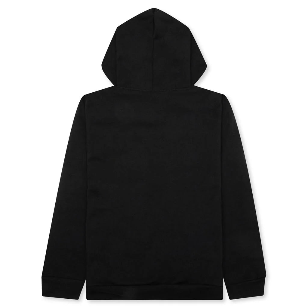 Kids Retro Hoodie Black