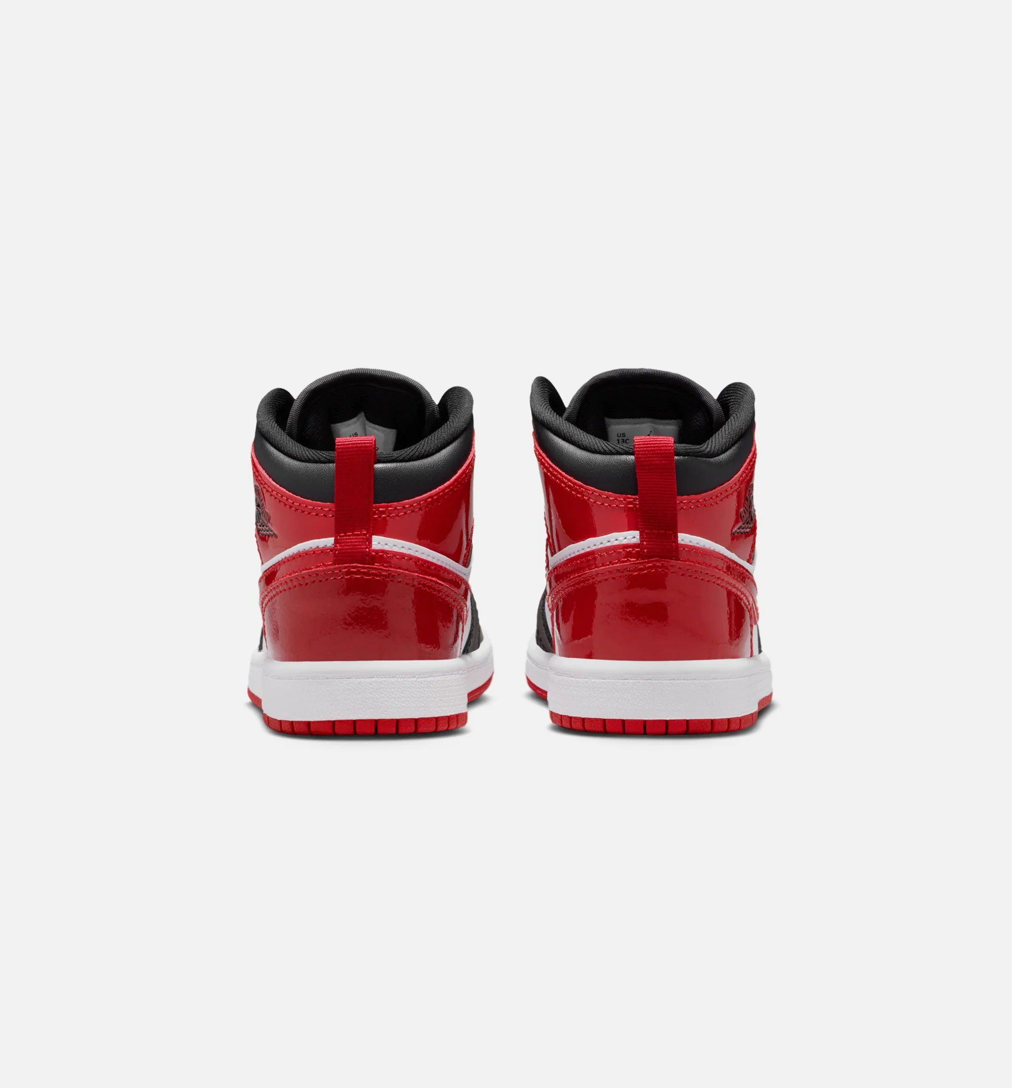 Air Jordan 1 Mid SE Preschool Lifestyle Shoe Black White Varsity Red