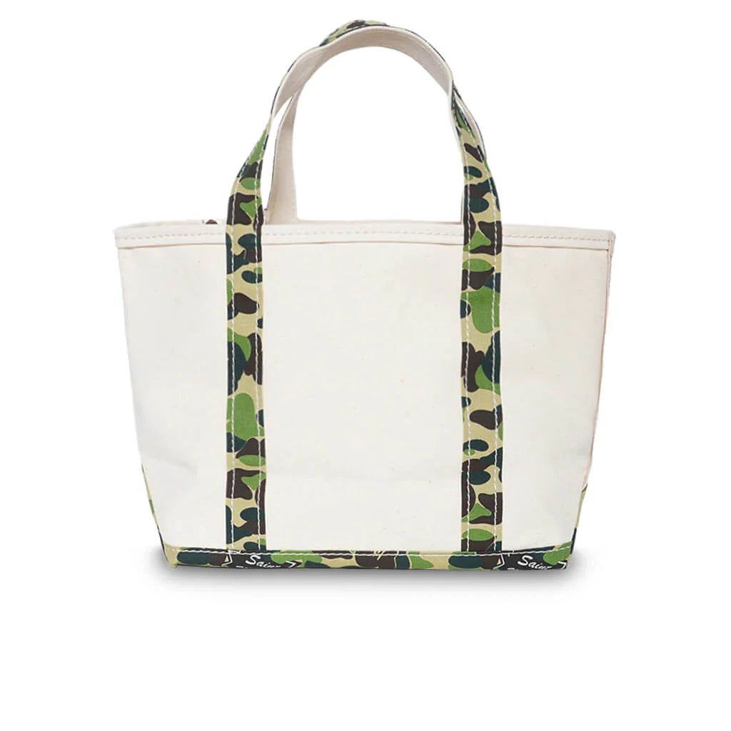 Saint Michael x A Bathing Ape Medium Tote Bag White Camo