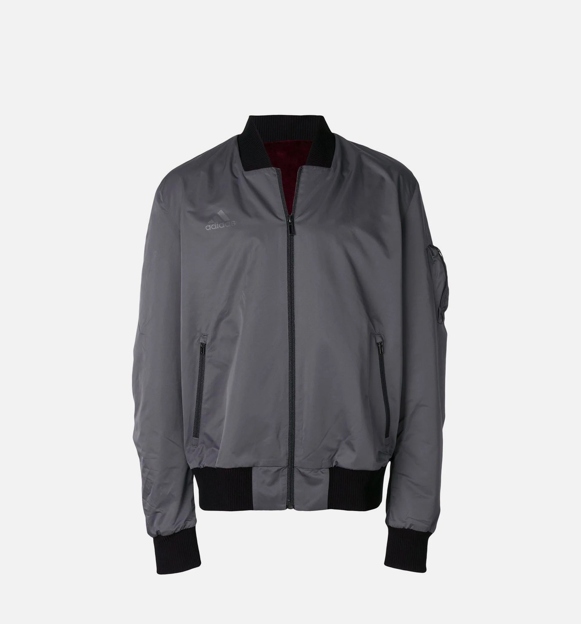 Tango Pogba Mens Reversible Jacket Maroon Grey