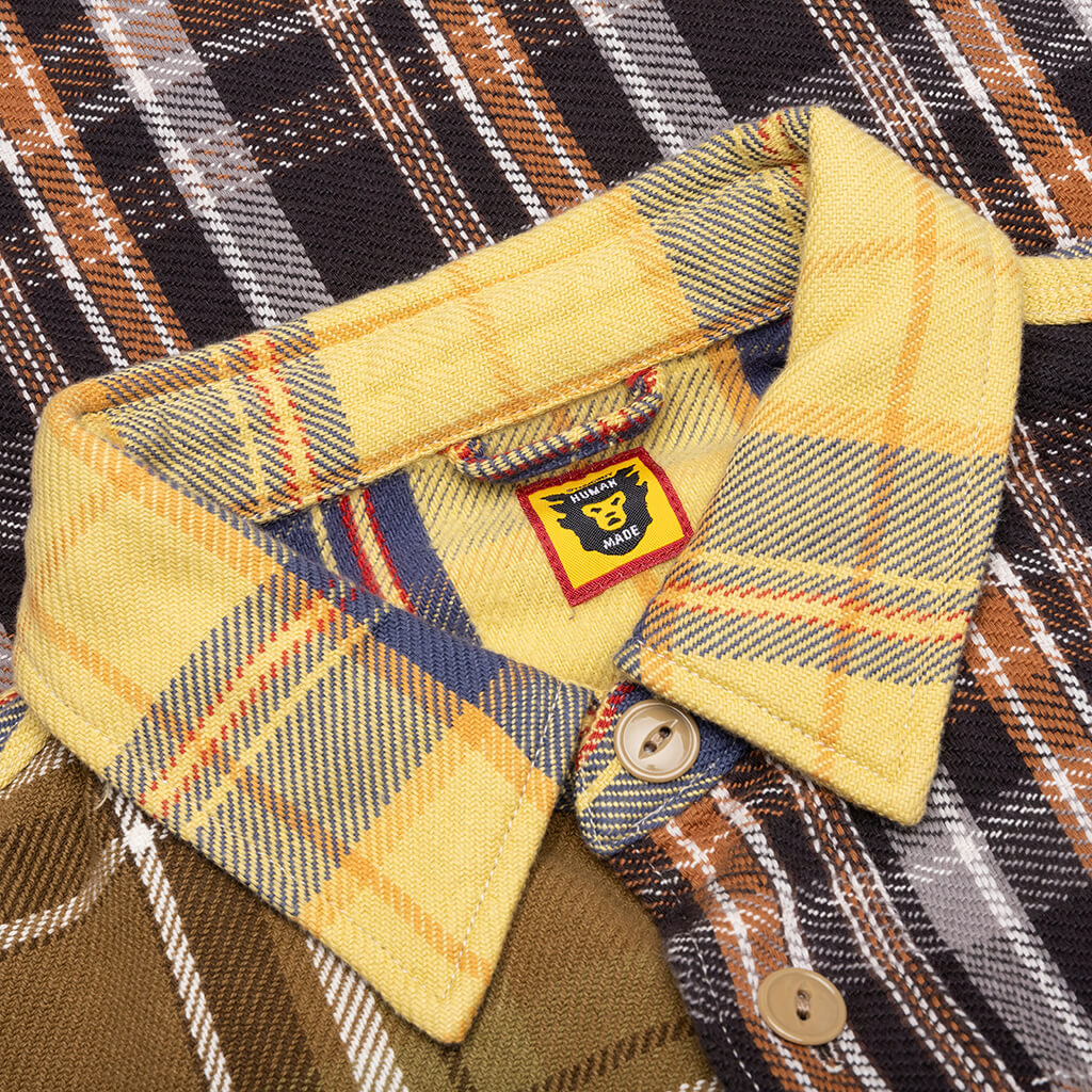 Crazy Check L S Shirt Yellow
