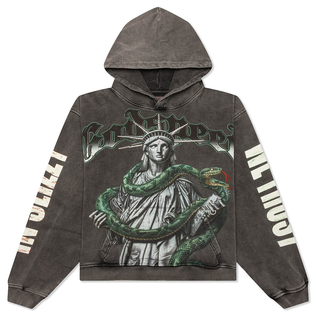 Top 5 Slizzy VVS Hoodie Grey Wash