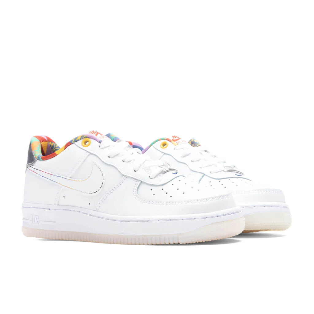 Air Force 1 LV8 GS White White Midnight Navy