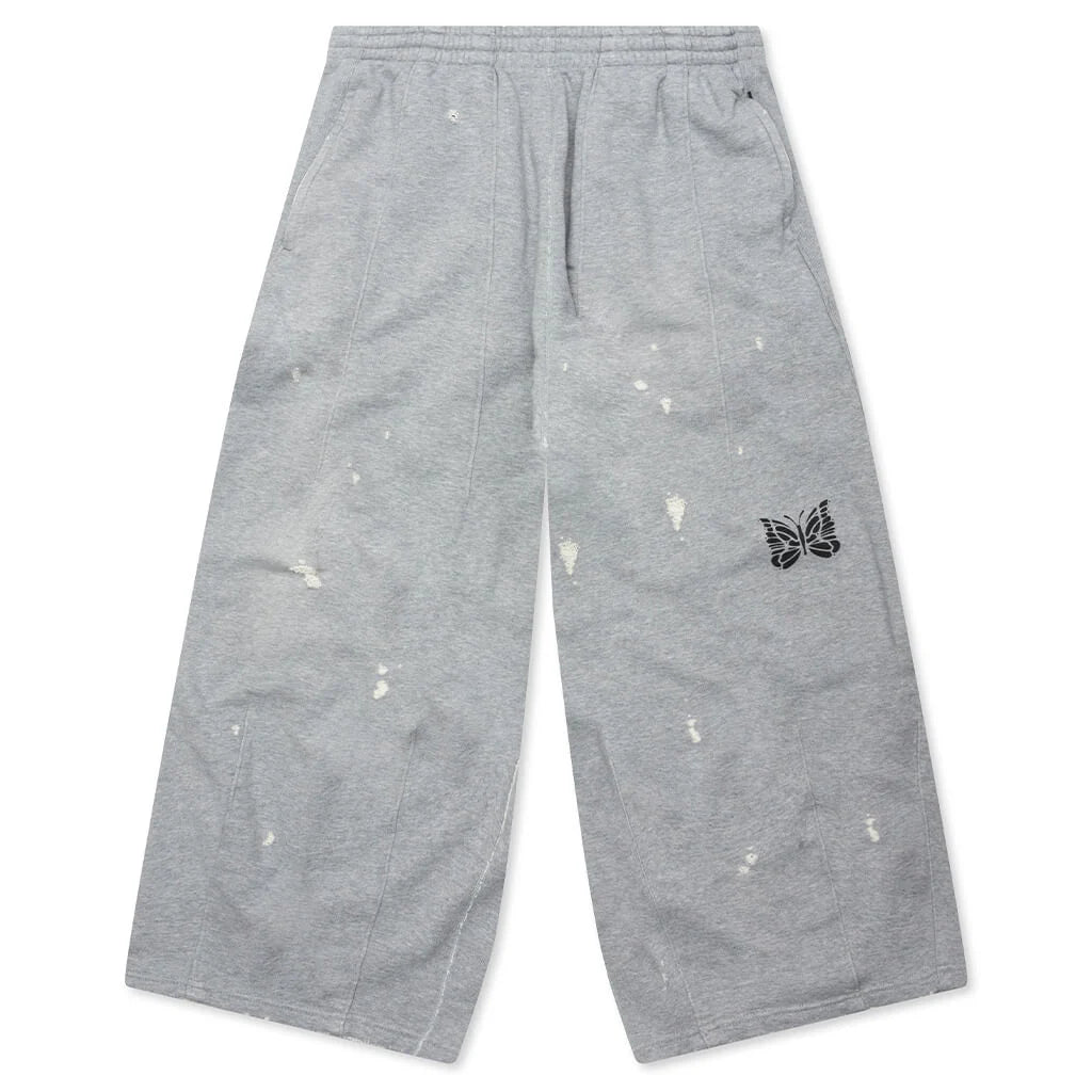 Cotton French Terry Deconstructed Sweatpant Heather Grey