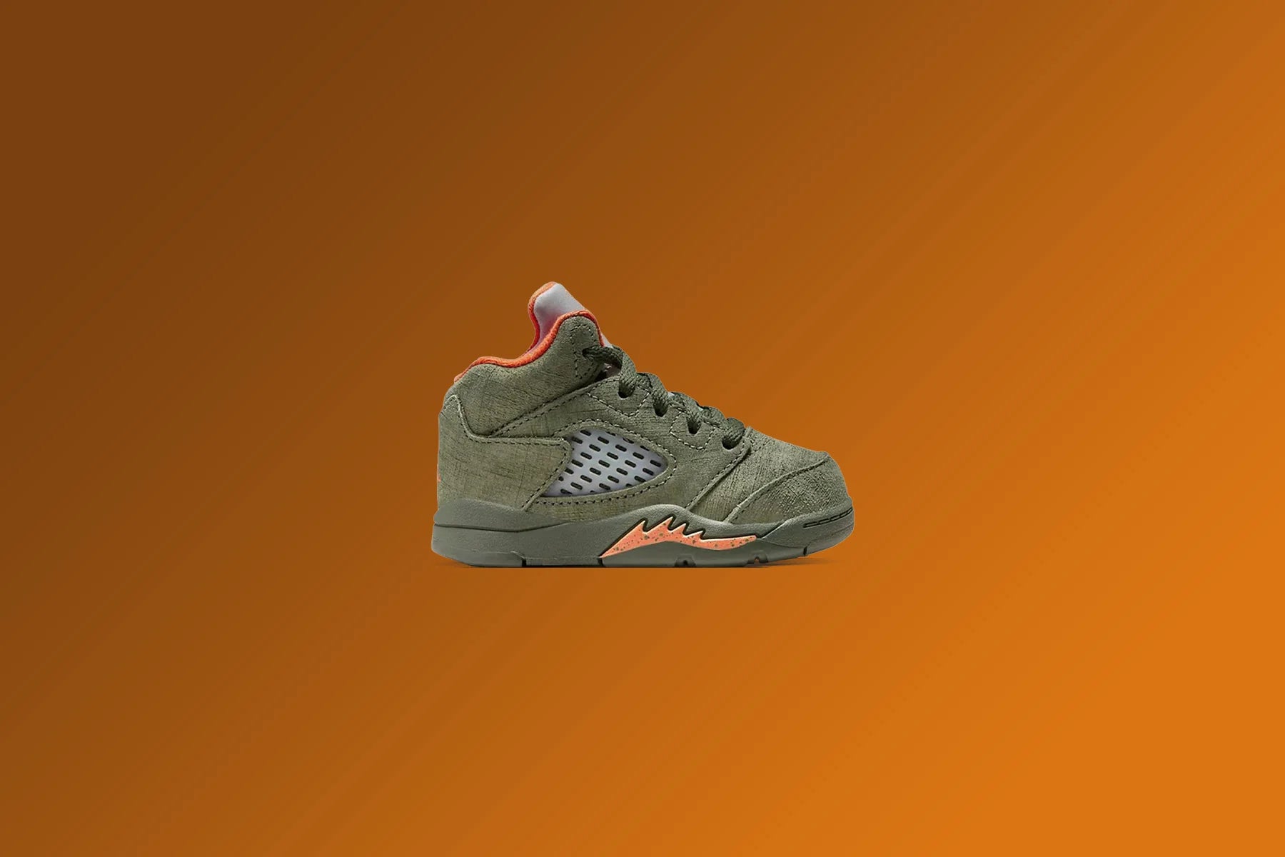 Air Jordan 5 Retro Olive TD Army Olive Solar Orange