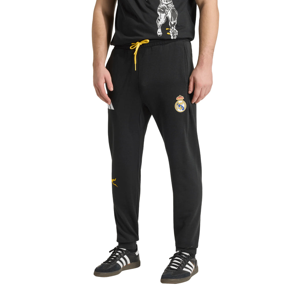 adidas Real Madrid Avengers Mens Soccer Tracksuit Bottoms Black