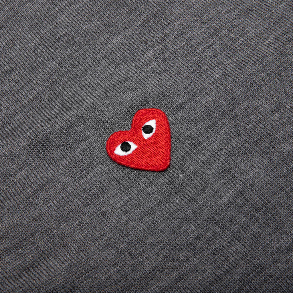 Red Emblem S S Polo Neck Grey