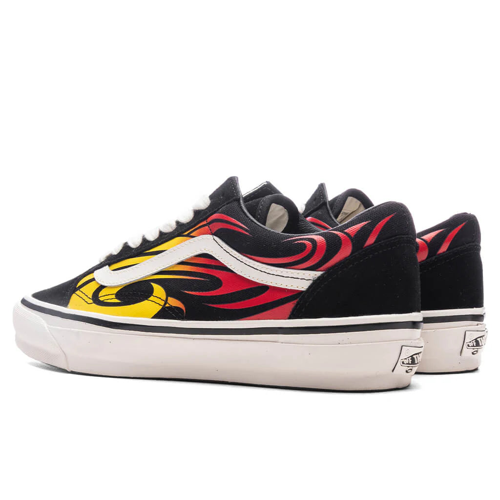 Premium Old Skool Y2K Flame Black White