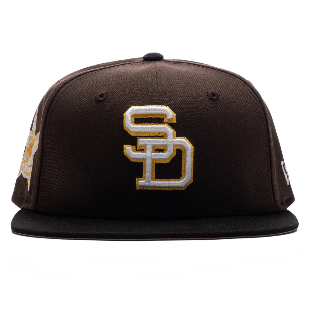 FEATURE x New Era 59FIFTY Fitted SD Padres Cooperstown Walnut Black Cotton Pink