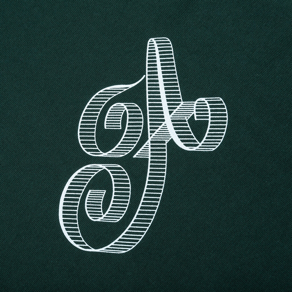 Script Tee Green