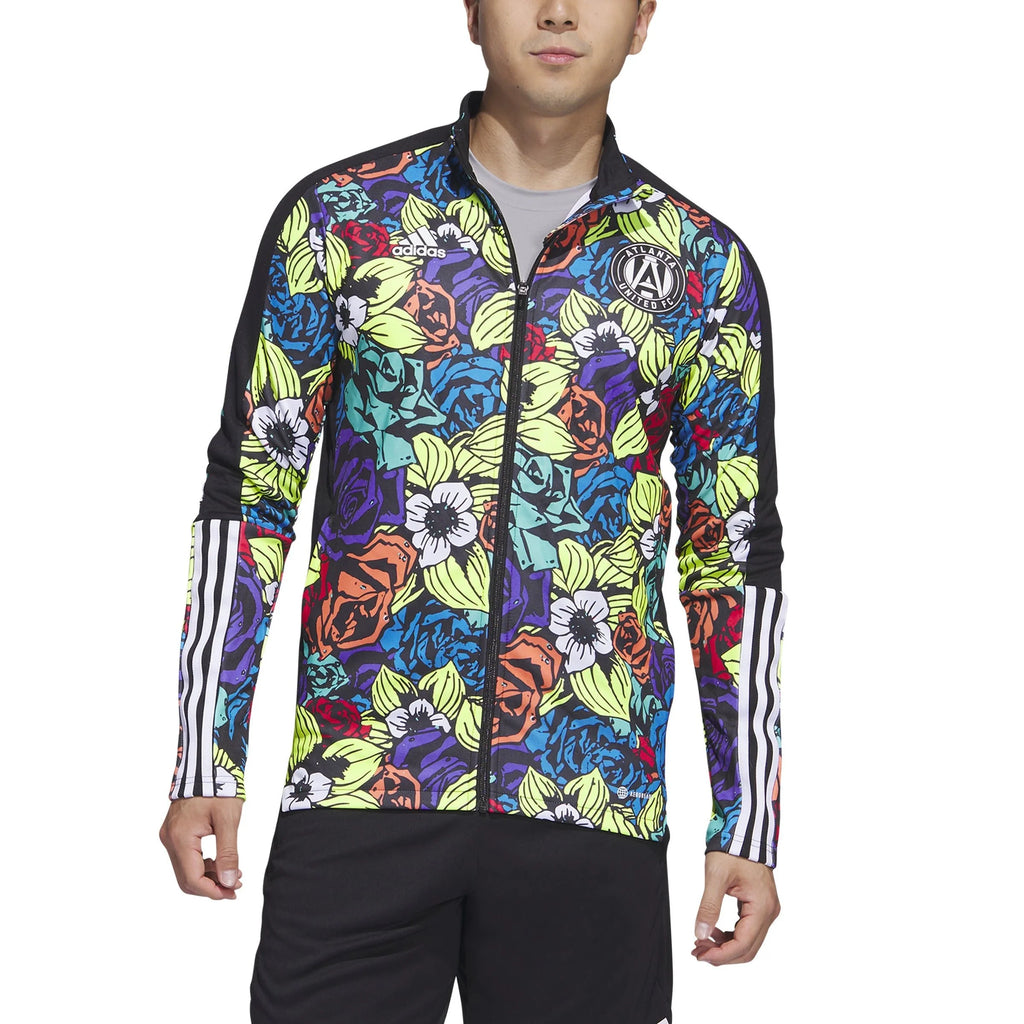 adidas Mens Atlanta United Tiro Track Jacket Unity Flower