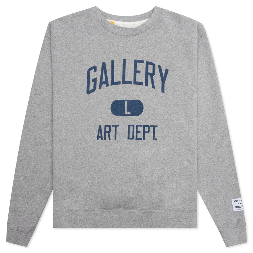 Art Dept Crew Neck Sweatshirt Heather Grey