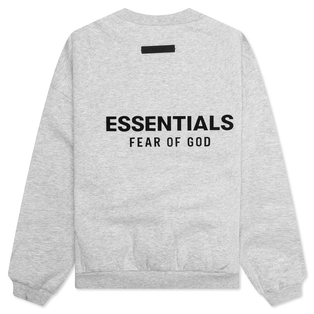 Kids Fleece Crewneck Light Heather Gray