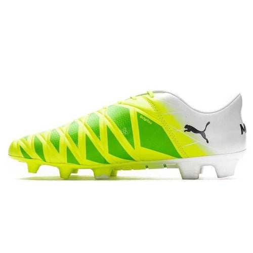 PUMA Evoaccuracy 1 FG Firm Ground Soccer Cleats Fluo Yellow Peacoat White