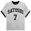 Glitter Ringer 7 Tee Silver