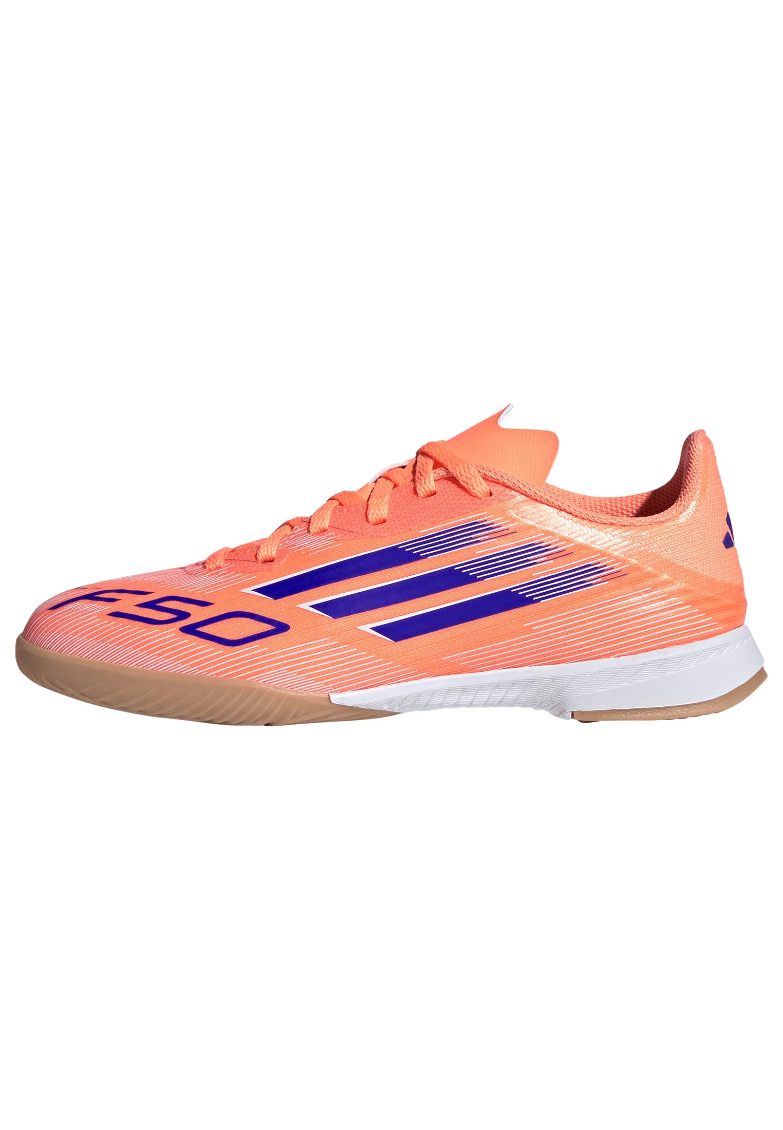 adidas F50 League IN Youth Soccer Shoes Orange Blue White