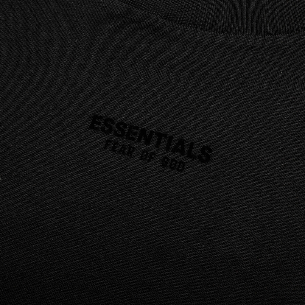 Essentials L S Tee Jet Black