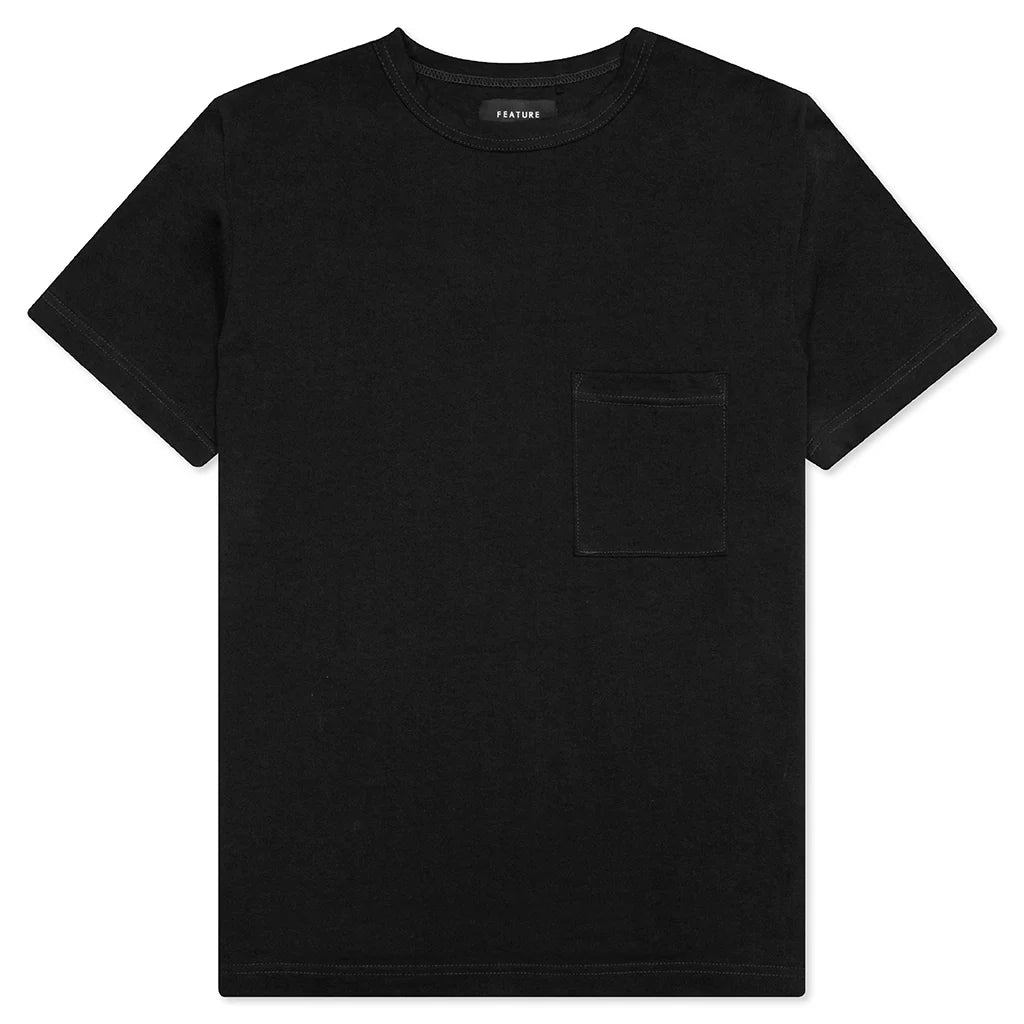 Jersey Braque Pocket Tee Black
