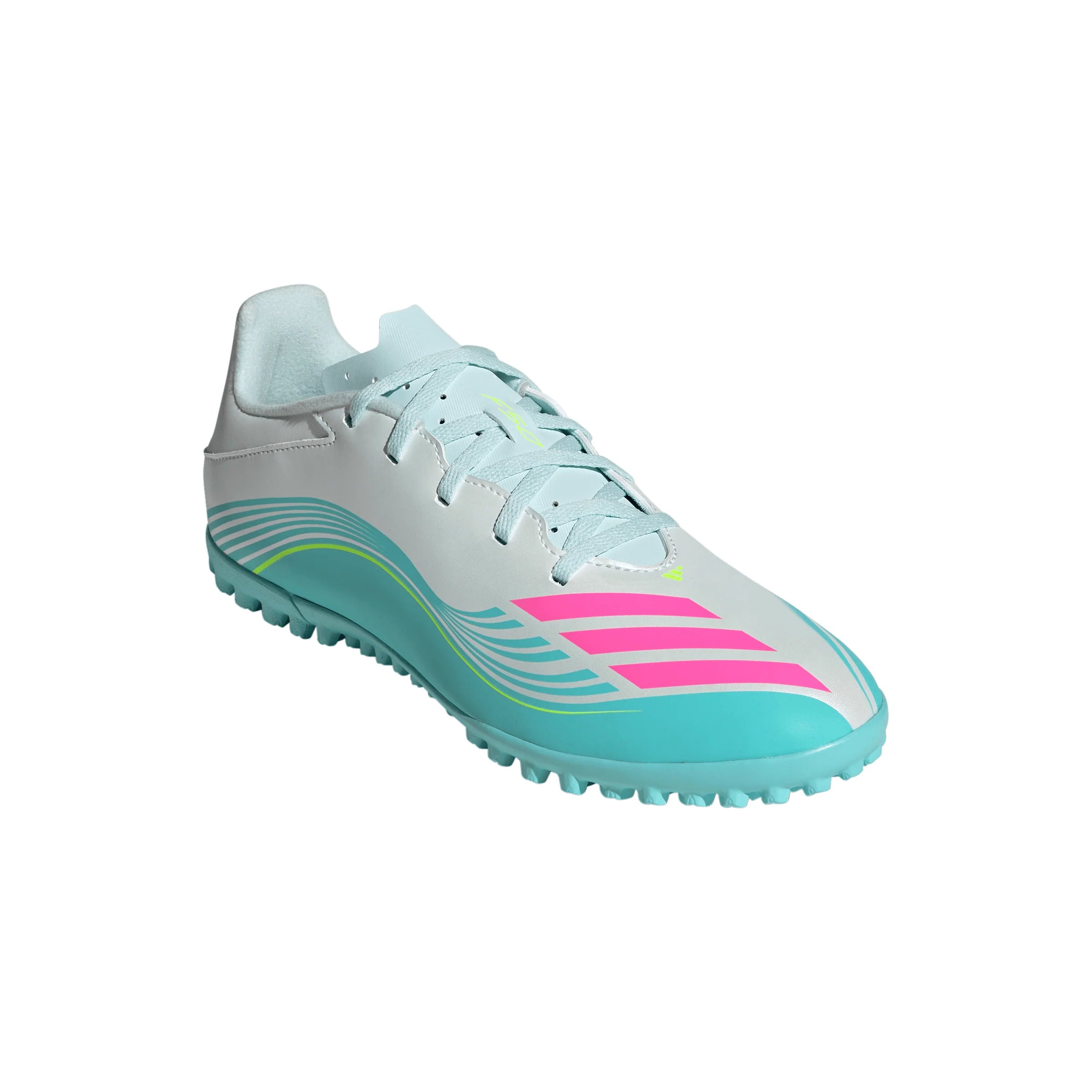 adidas F50 Messi Club TF Turf Mens Soccer Cleats White Pink Aqua