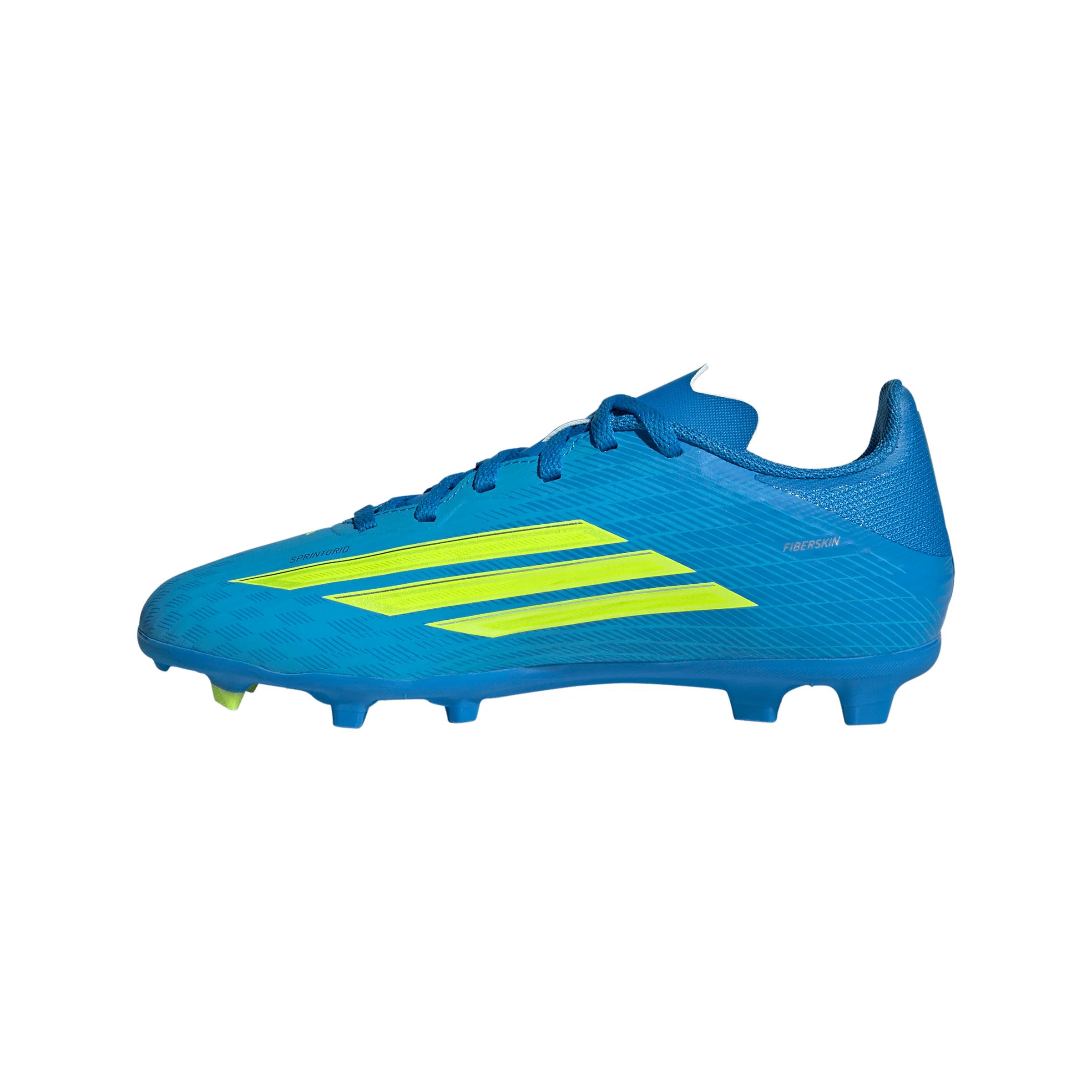 adidas F50 League FG MG Firm Ground Multi Ground Youth Soccer Cleats Blue Yellow Aqua