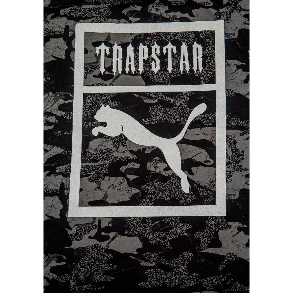 Trapstar Logo Mens Short Sleeve Tee Black Camo