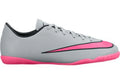 Nike JR Mercurial Victory V IC Youth Indoor Soccer Shoes Grey Black Pink