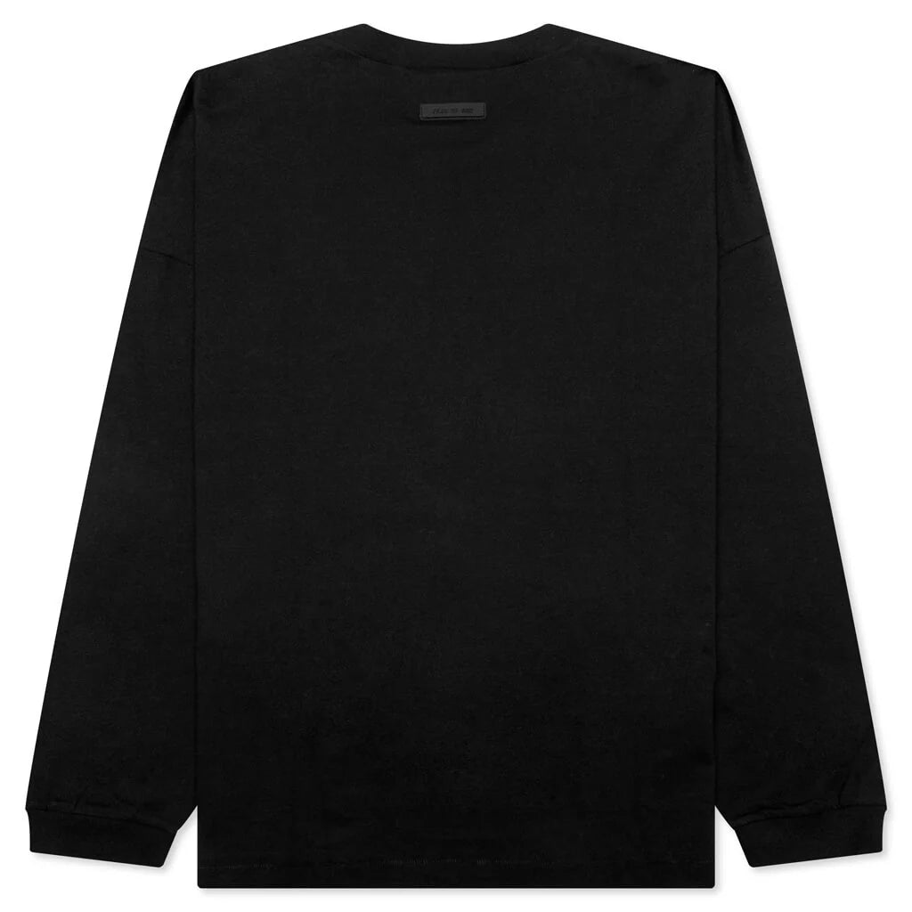 Essentials L S Tee Jet Black