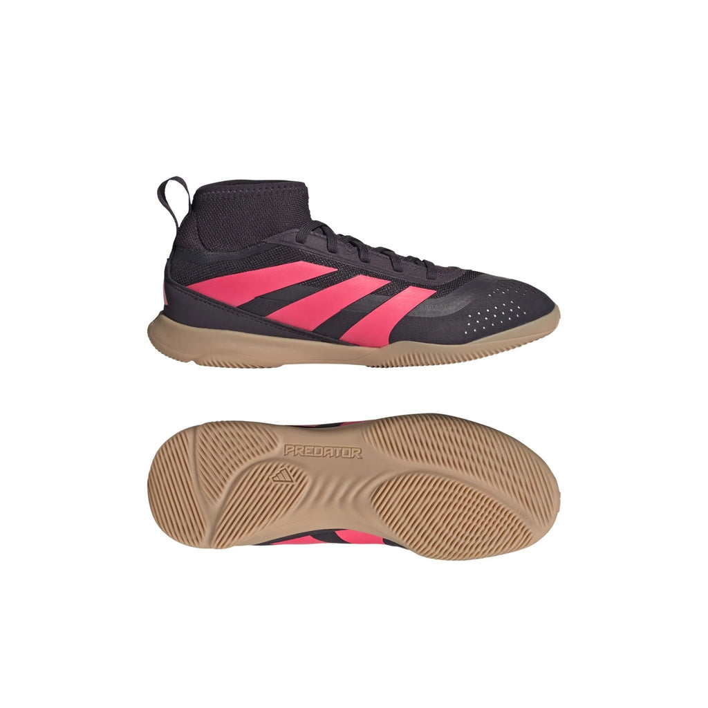 adidas Kids Predator League IN Indoor Soccer Shoes Black Turbo