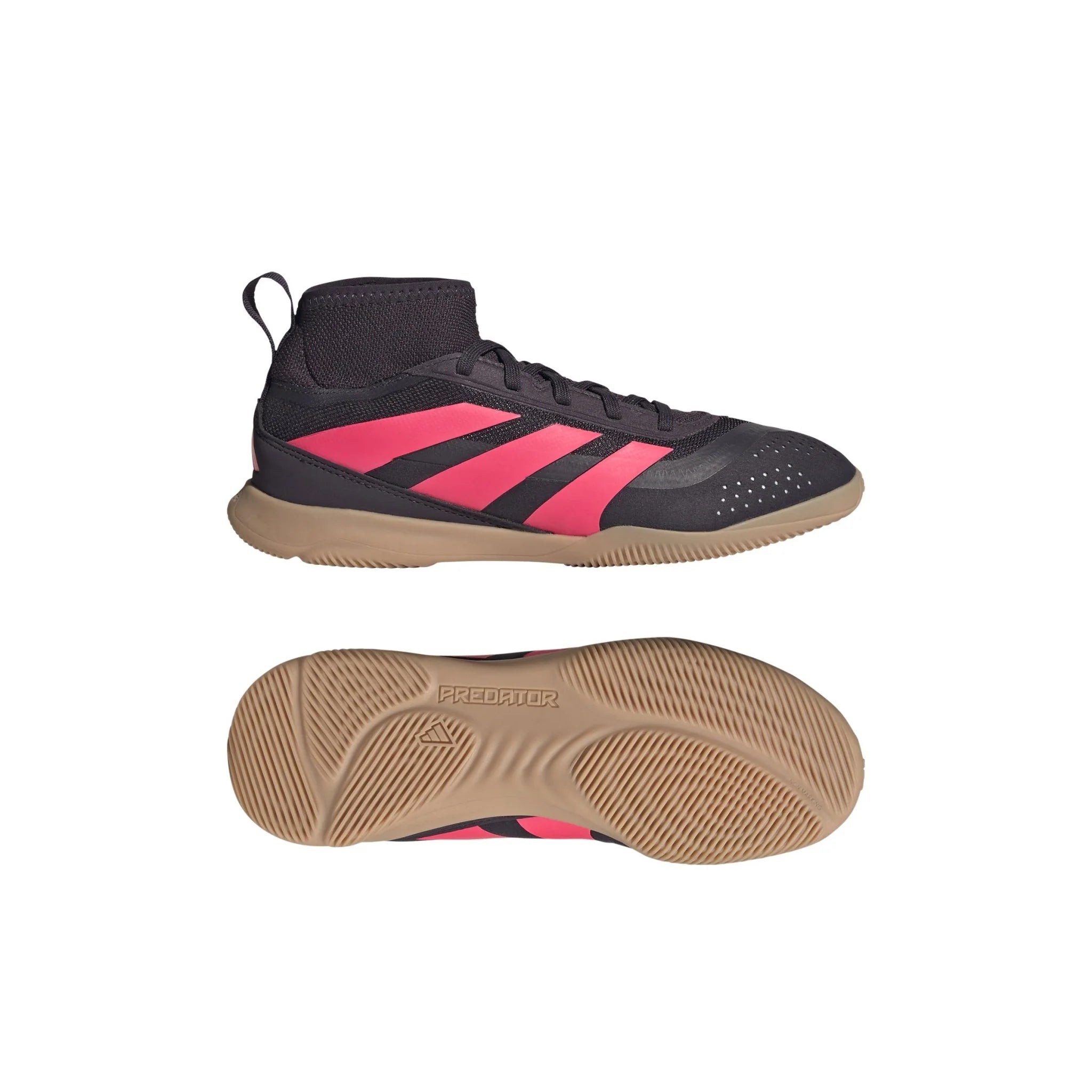adidas Kids Predator League IN Indoor Soccer Shoes Black Turbo