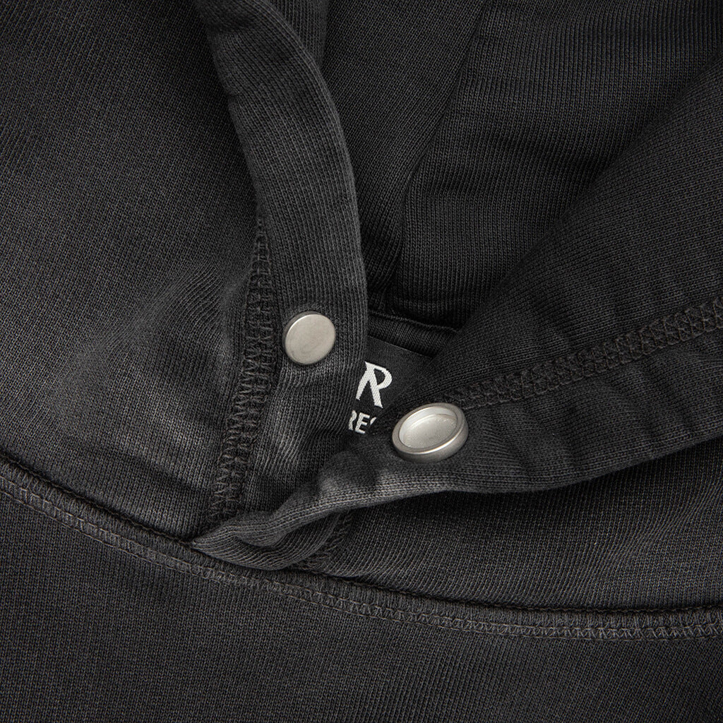 24 Hour Service Hoodie Stained Black