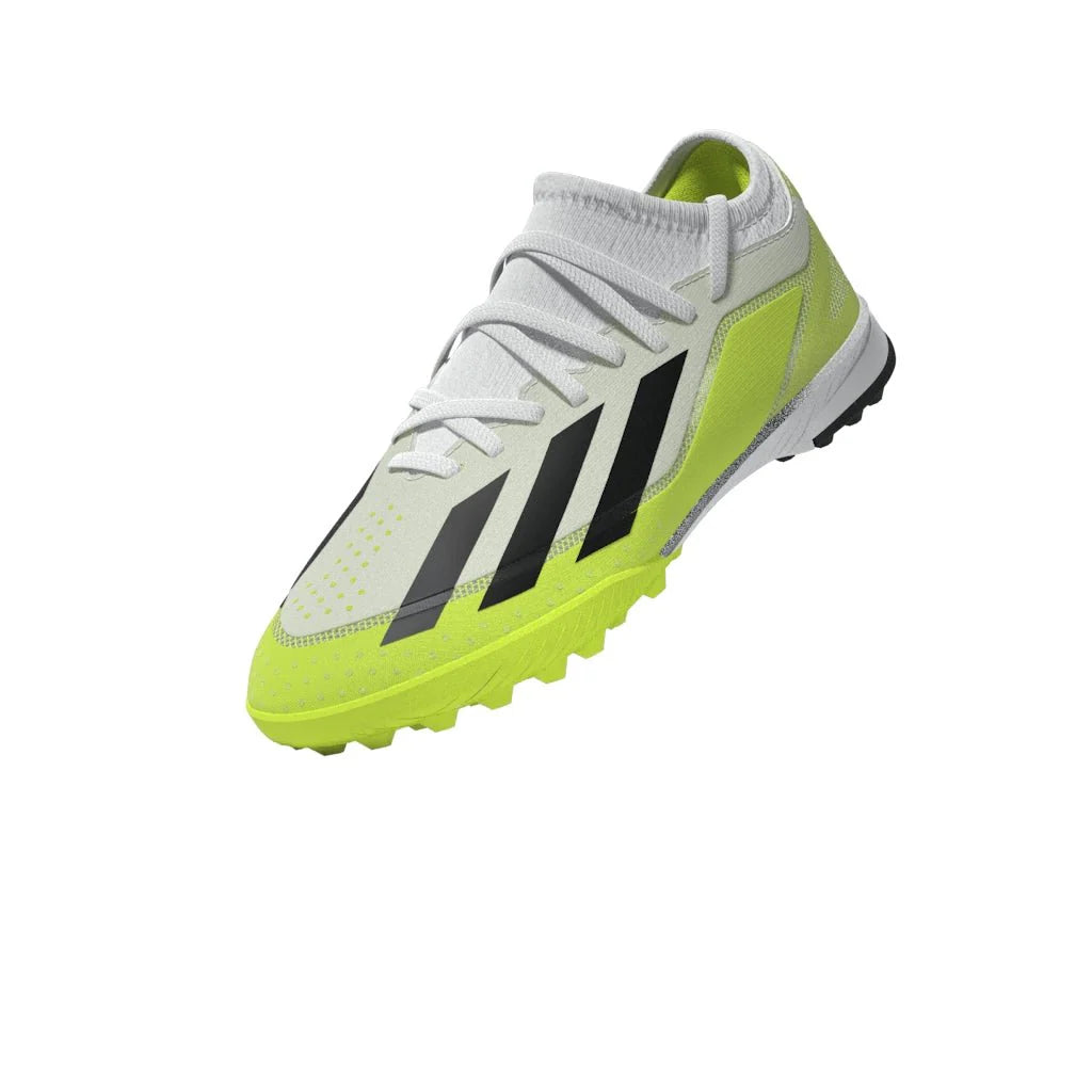 adidas X Crazyfast3 TF Junior Turf Soccer Cleats White Black