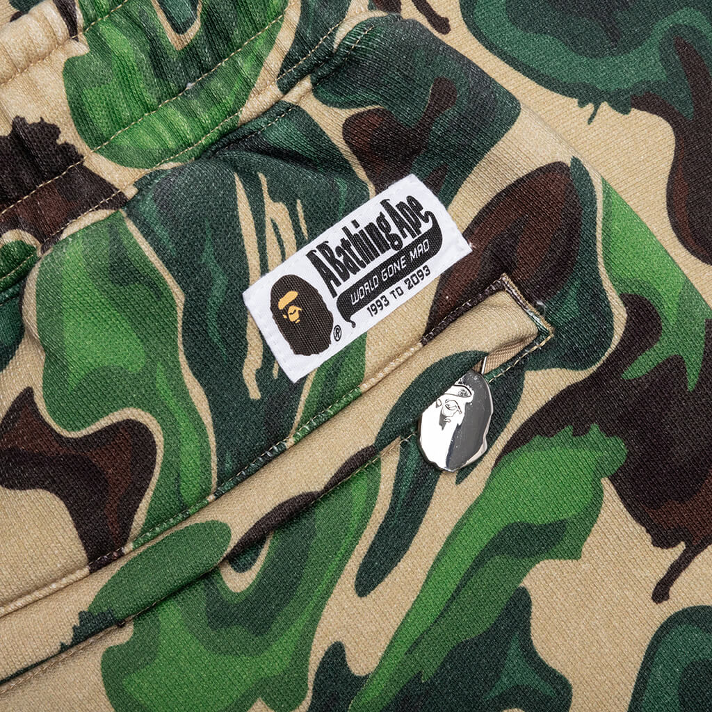 Bape Art Camo Sweat Shorts Green