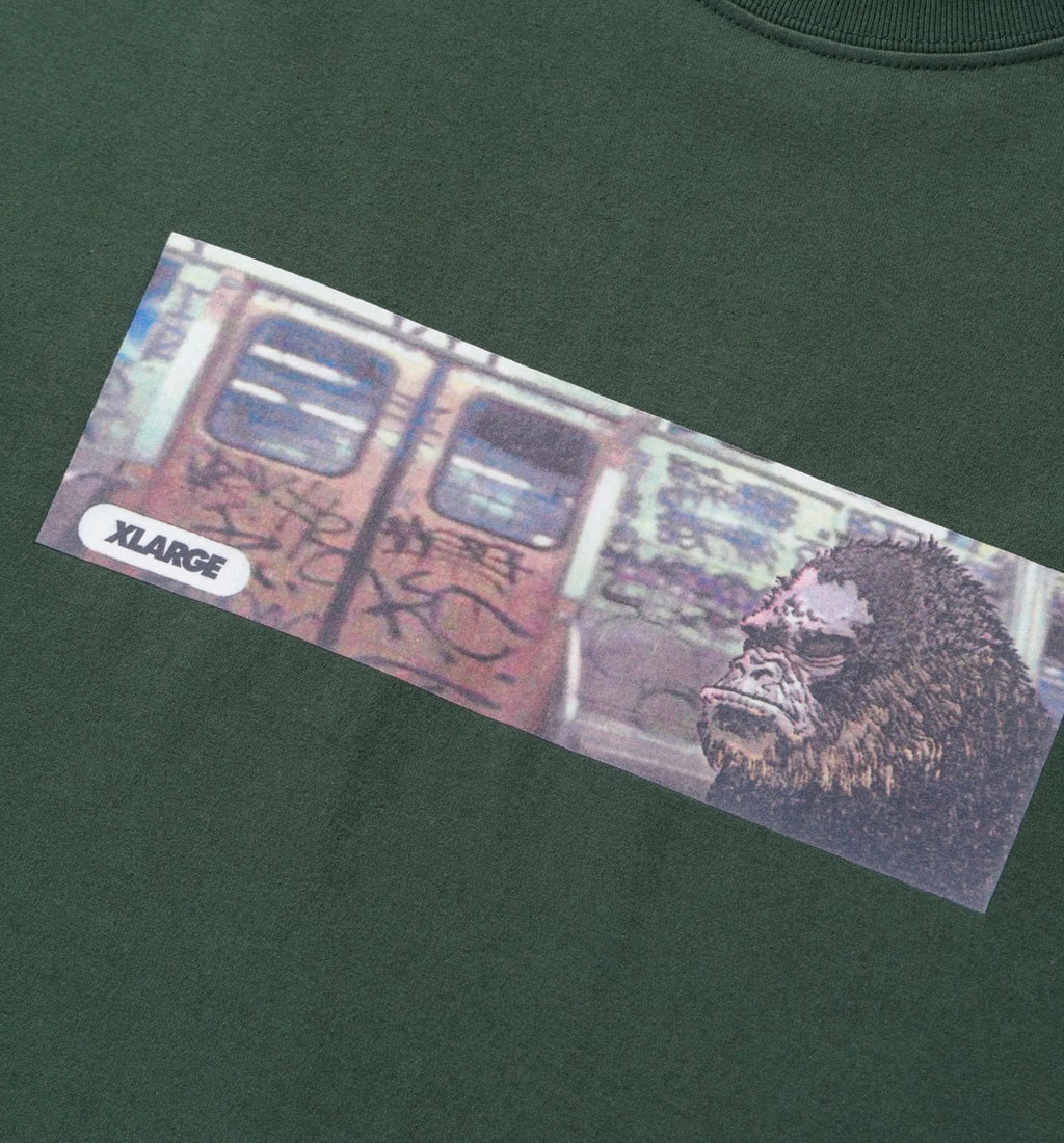 Subway Mens Short Sleeve Shirt Green