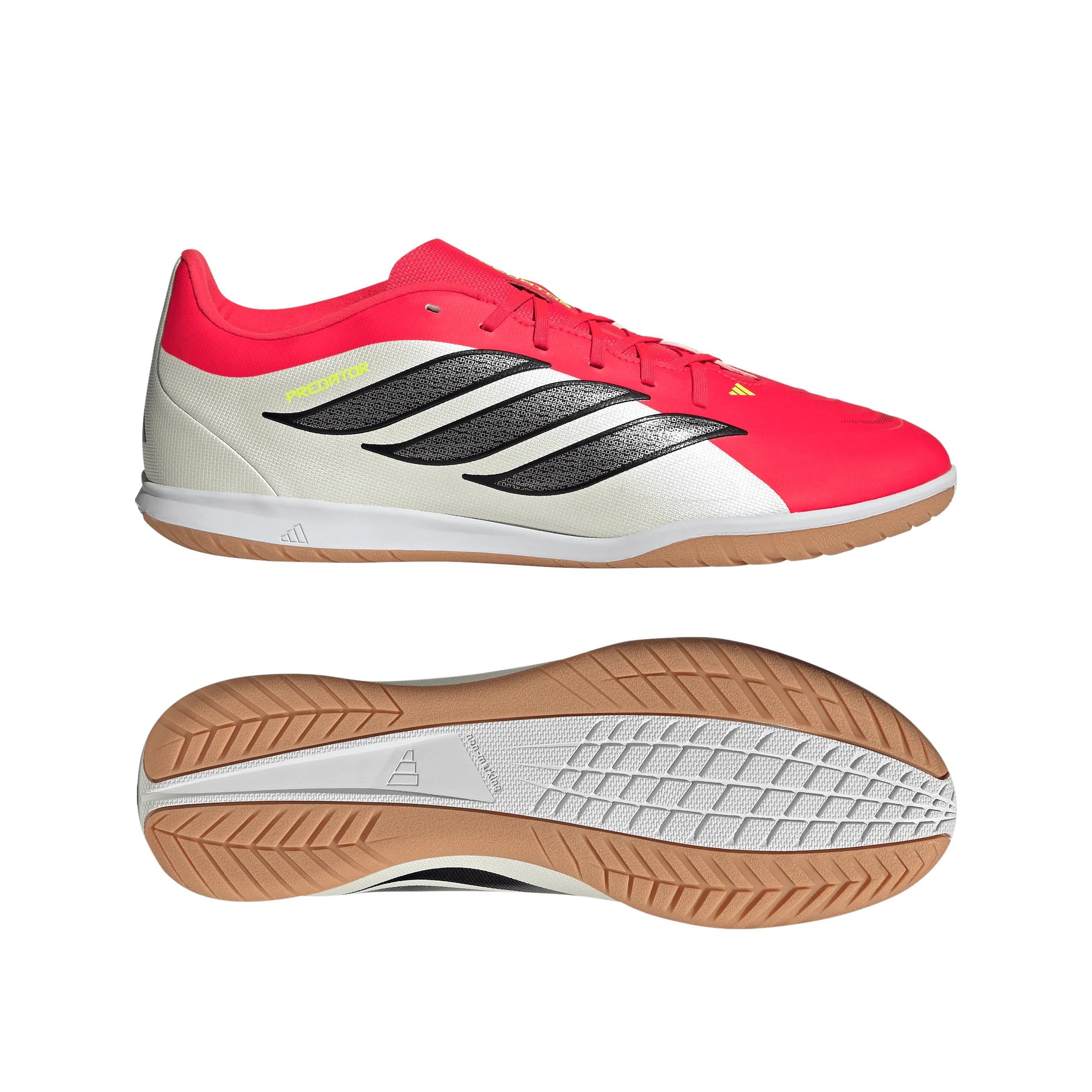 adidas Predator Club Sala IN Indoor Mens Soccer Shoes Red Black White