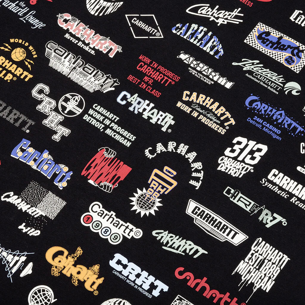 S S Logo T Shirt Black